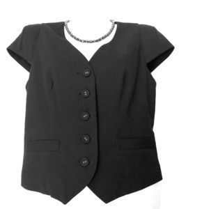 Classic Black Buttoned Blazer